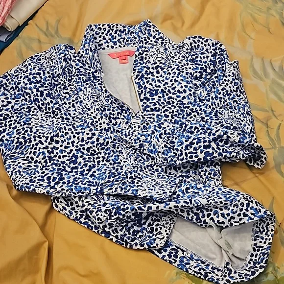 Lilly pulitzer cabella popover in resort white twisted up. Size xs - Picture 2 of 3